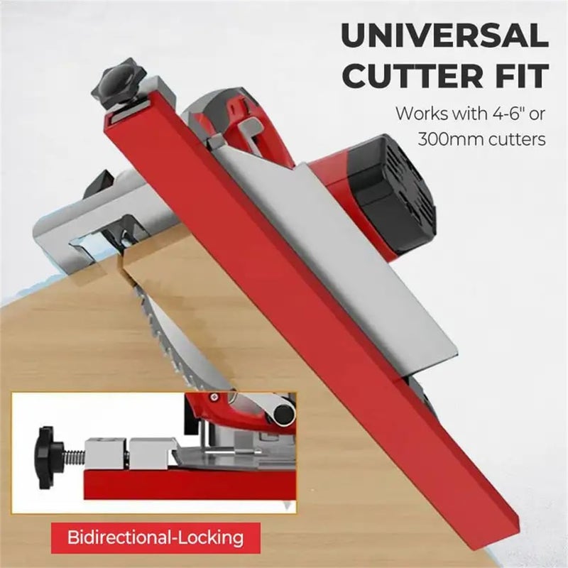 BVY Aluminum Alloy Circular Saw Guide Rail Fits 12" Saw Base - Precision Adjustable Cutting Machine Base Guide ，Electric Cutting Guide Specially Designed for Precision Cutting and Milling Tasks - Image 5